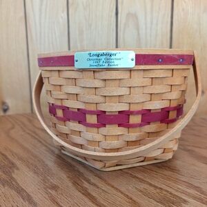 Longaberger Christmas Collection 1997 Edition Snowflake Basket